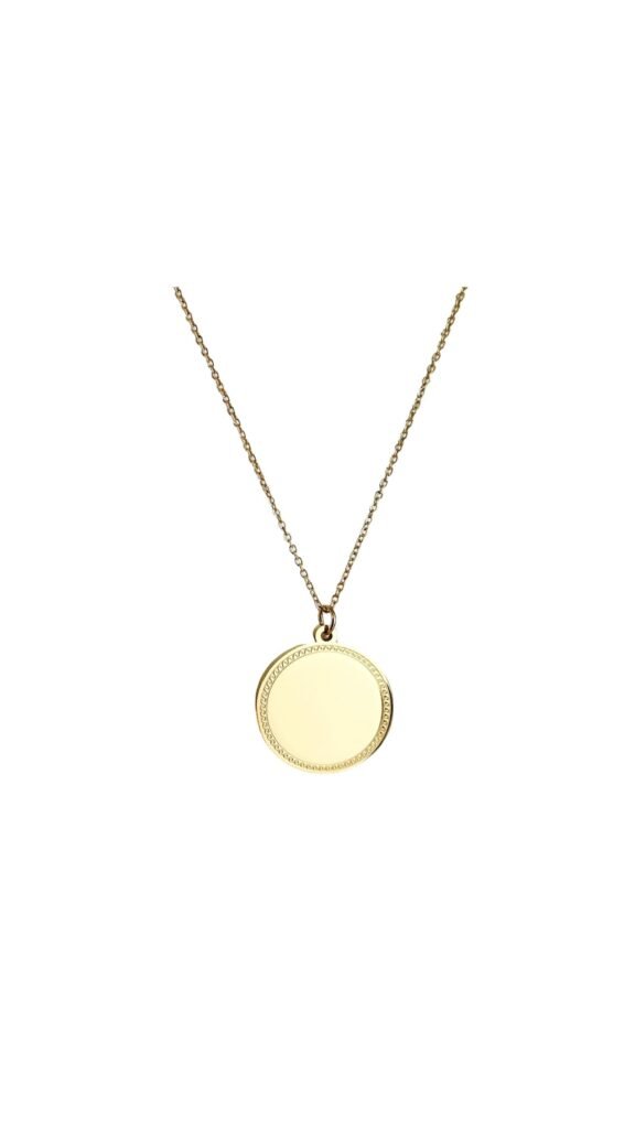 Collar Medalla Waves Personalizable