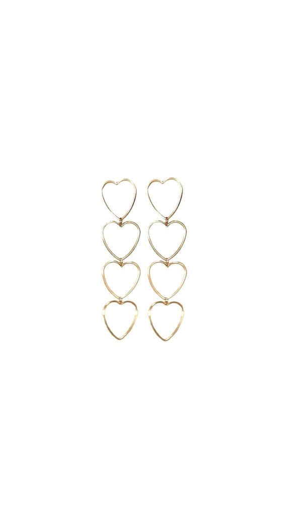 Pendientes Largos Corazones