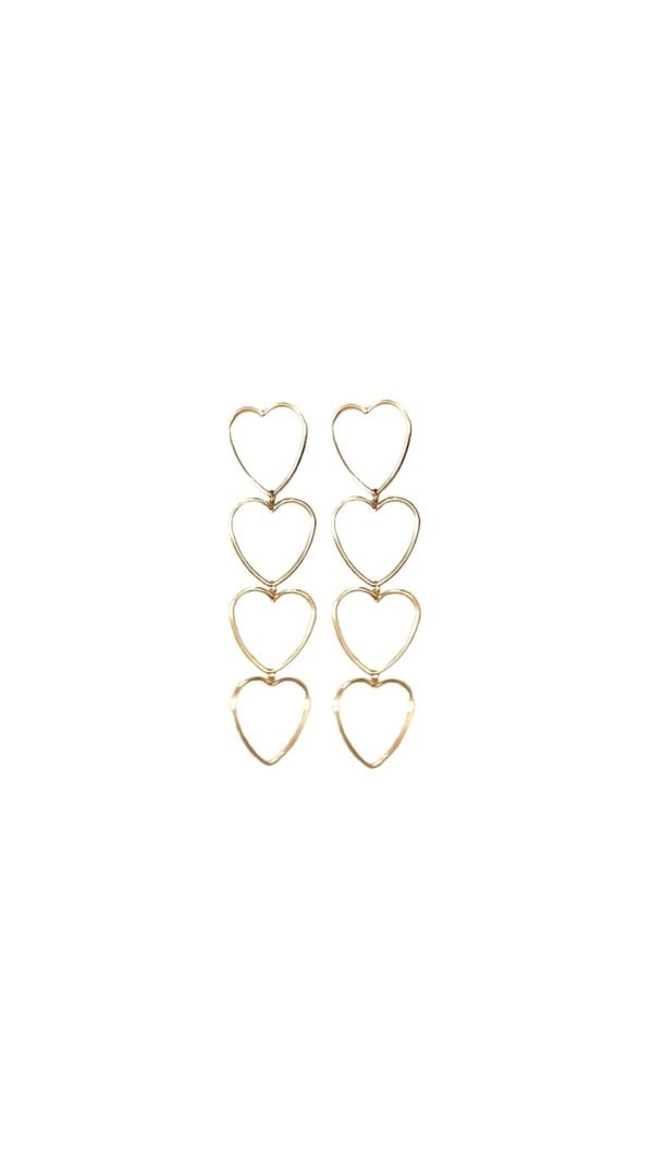 Pendientes Largos Corazones