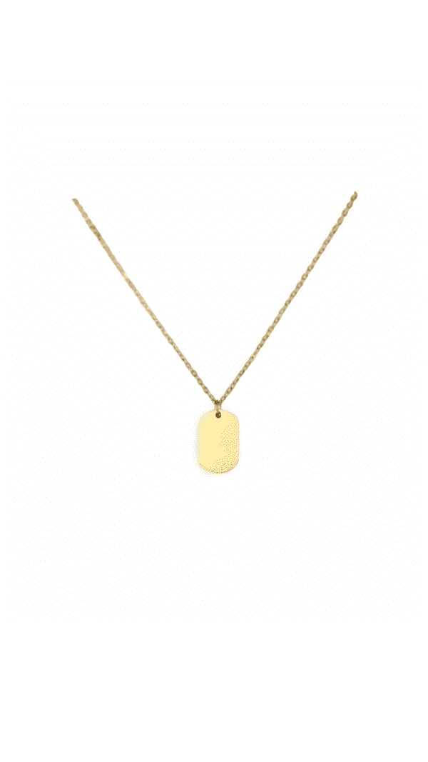 Placa Mini Gold Personalizable