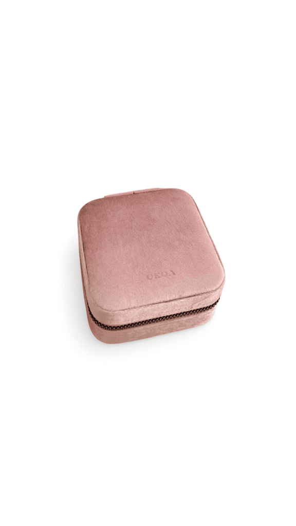 Joyero Personalizable Terciopelo Rosa