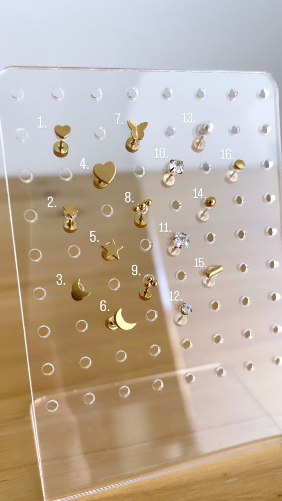 Piercing Acero Quirúrgico Gold