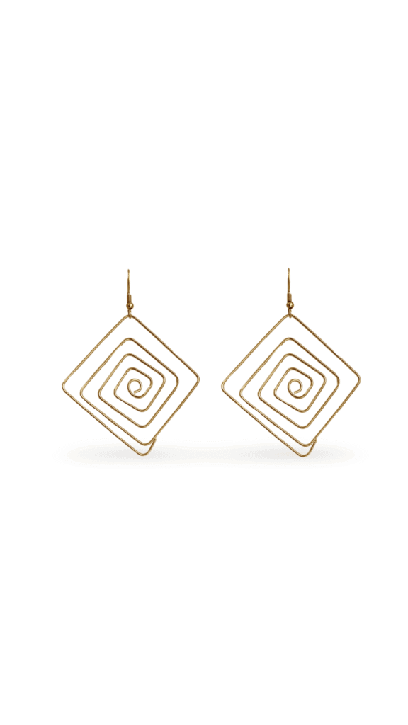 Pendientes Cubo Espiral