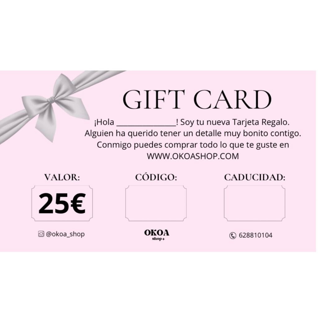 Tarjeta Regalo de 25€