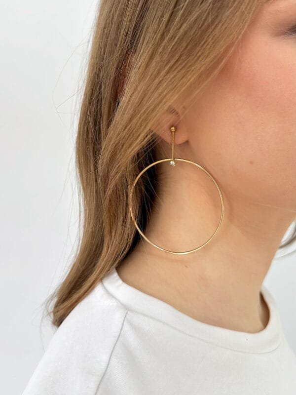 Pendientes Maxi Circle Circon - Imagen 2