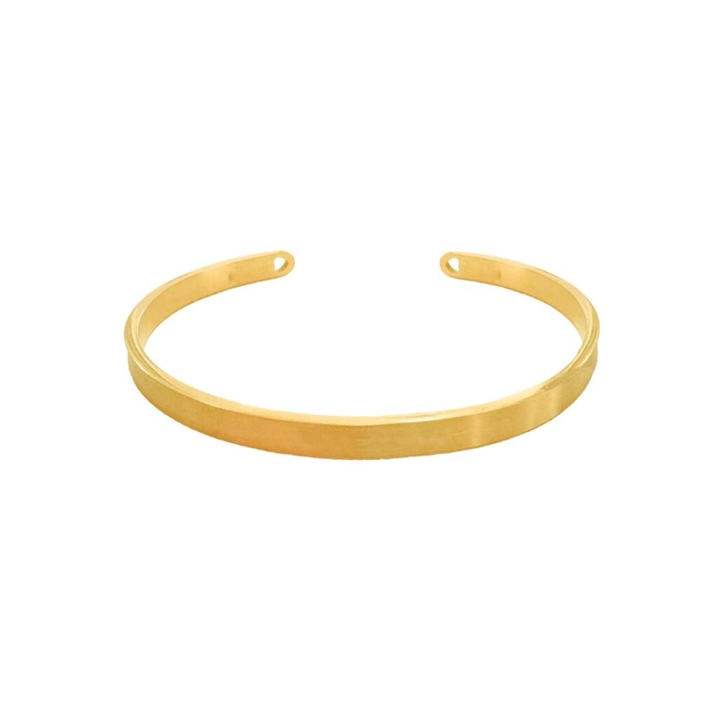 Brazalete Corazón Gold Personalizable 5mm