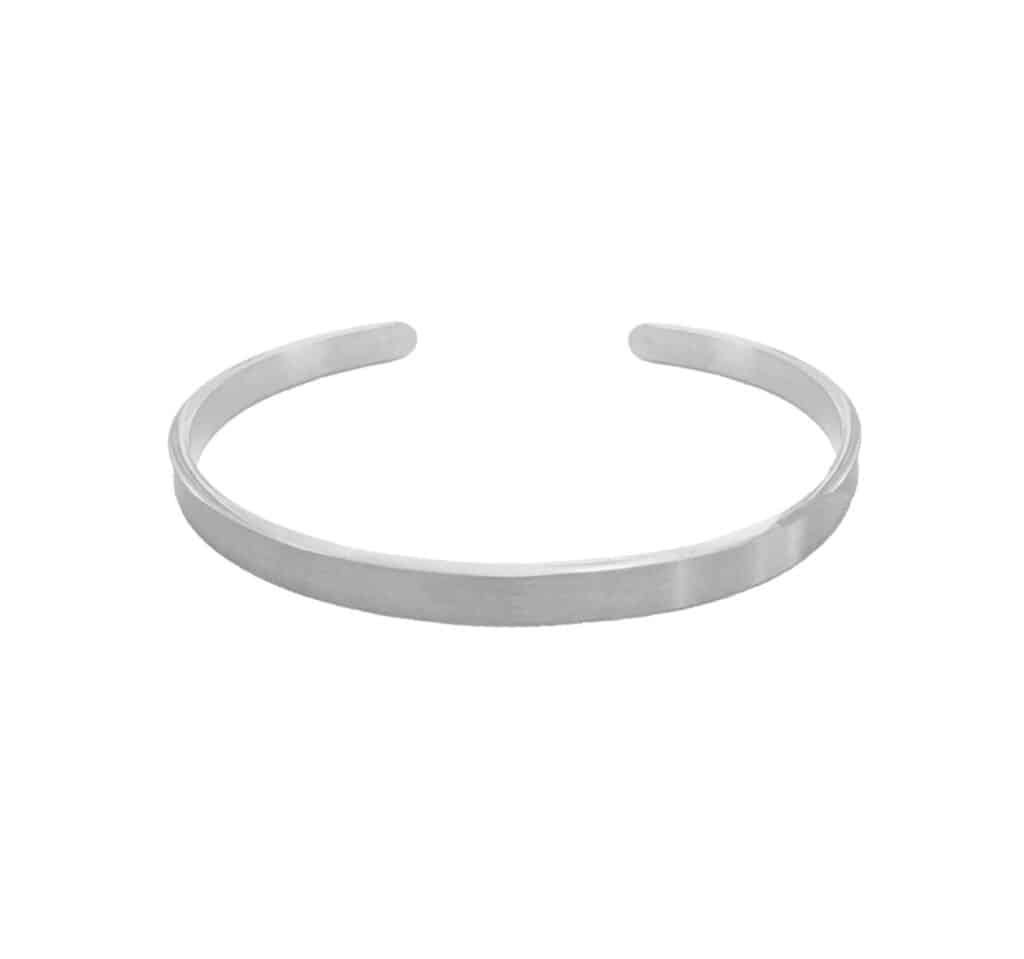 Brazalete Basic Silver Personalizable 6mm