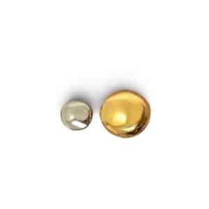 Anillo Doble Bola Bicolor