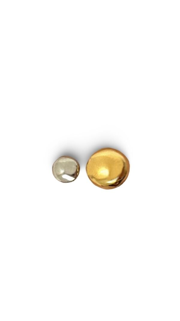 Anillo Doble Bola Bicolor