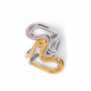 Anillo Curve Bicolor