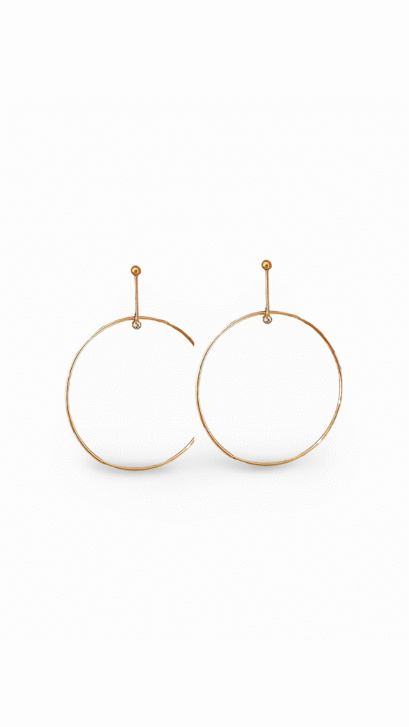 Pendientes Maxi Circle Circon