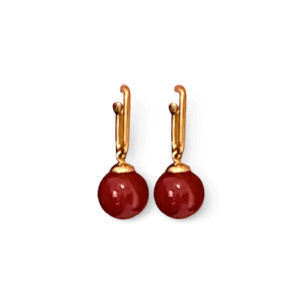 Pendientes Burgundy Ball