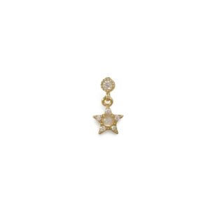 Pendiente Estrella Circon Gold