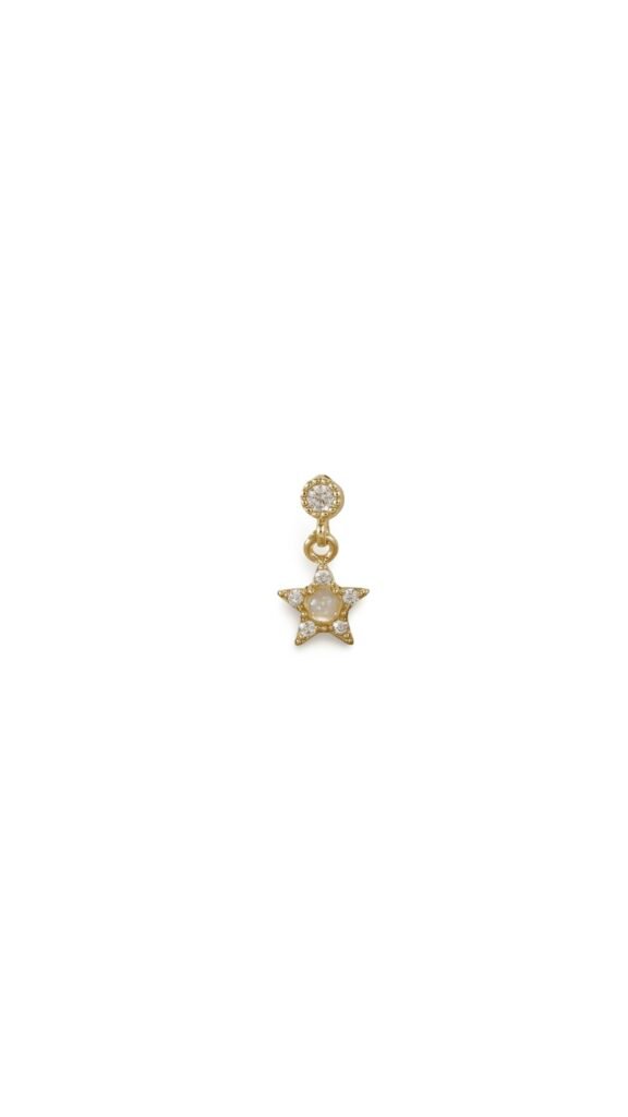 Pendiente Estrella Circon Gold