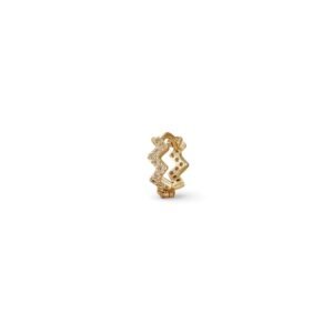 Argolla ZigZag Circon Gold