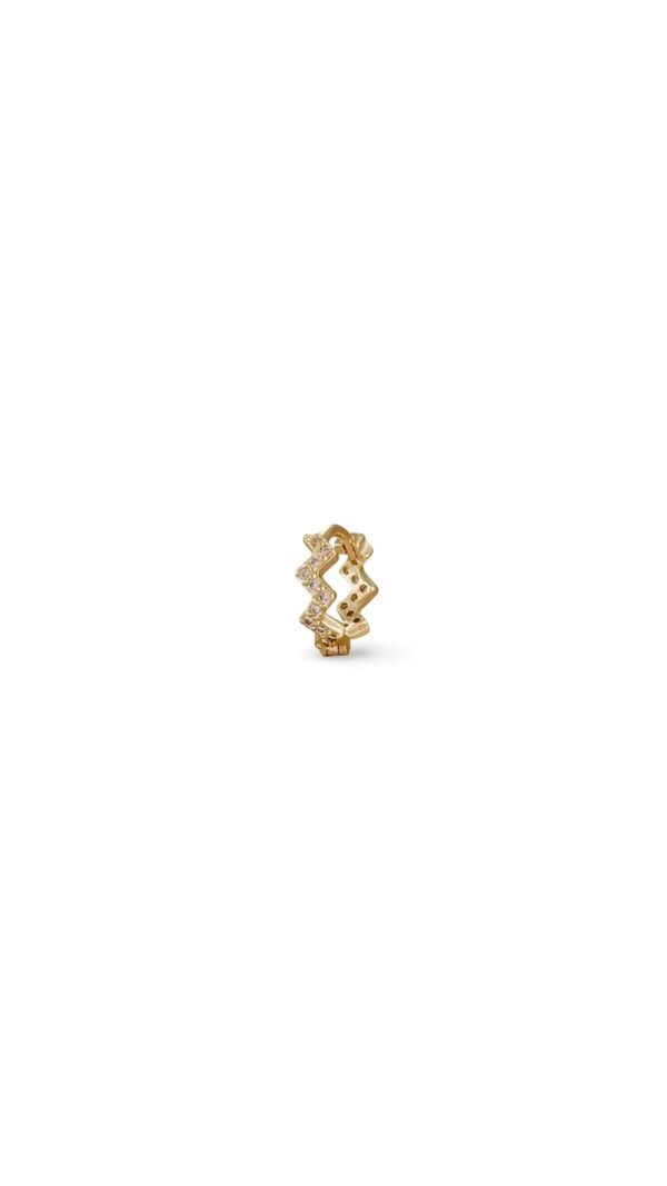 Argolla ZigZag Circon Gold