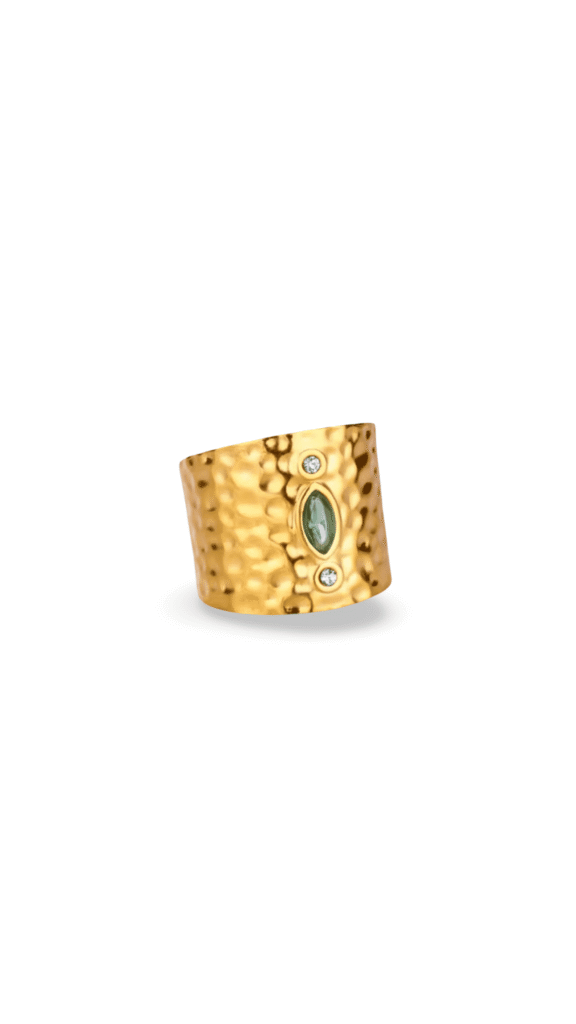 Anillo Dubai Verde Gold