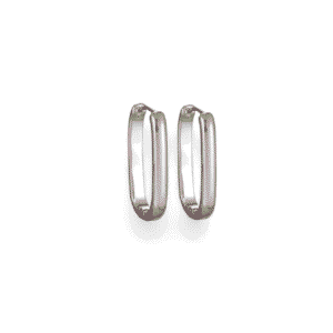 Argollas Basic Oval Silver