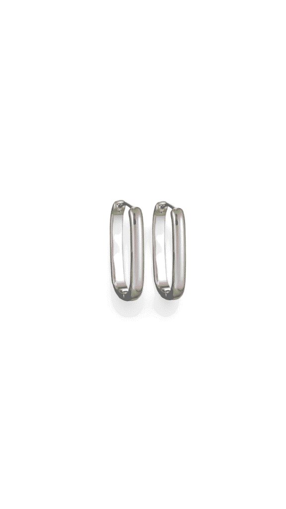 Argollas Basic Oval Silver