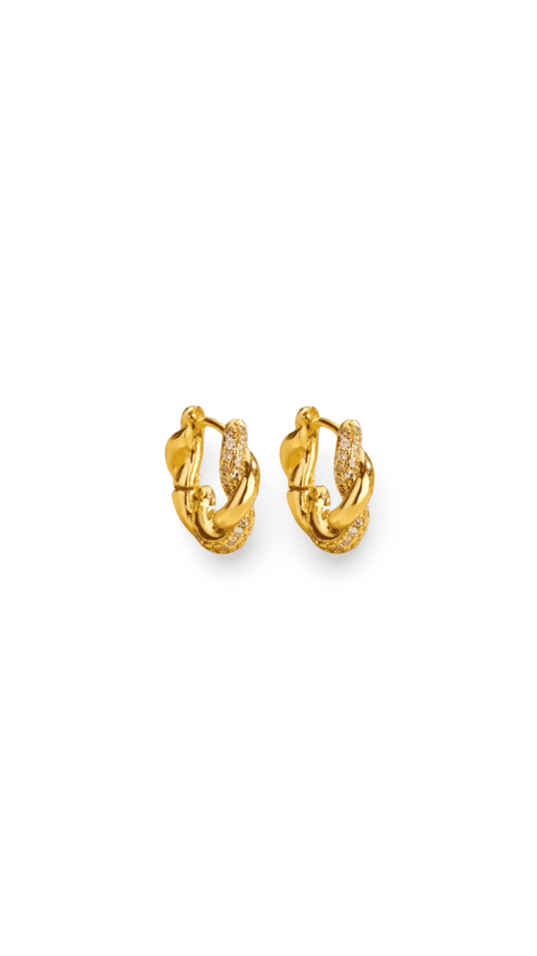 Argollas Roll Circon Gold