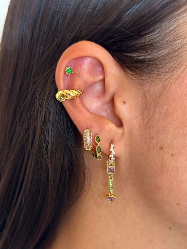 Argolla Cris Verde Gold - Imagen 2