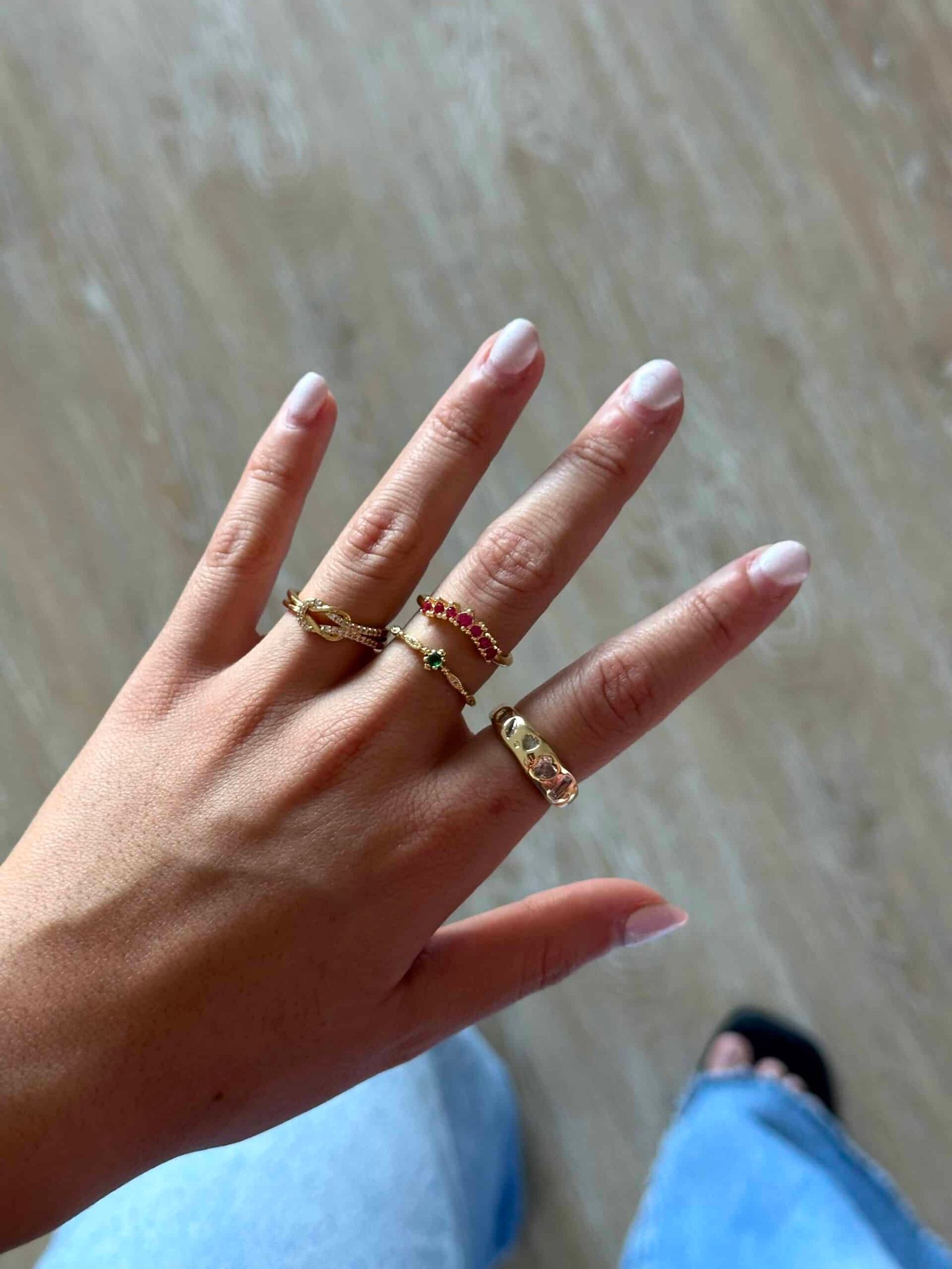 Anillo Tiara Fucsia Gold - Imagen 2