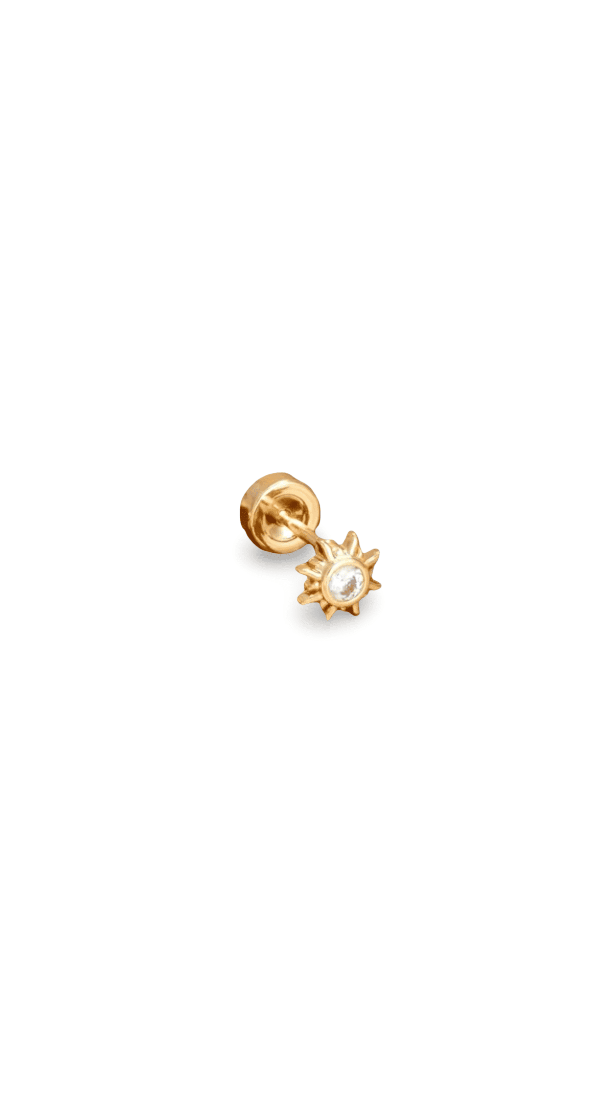 Piercing Soleil Circon Gold