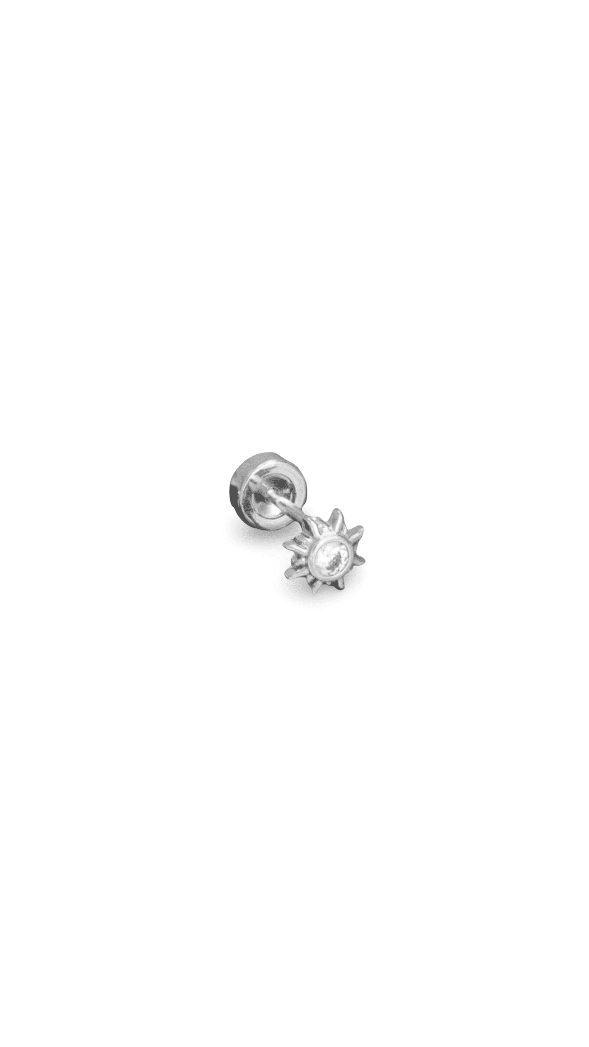 Piercing Soleil Circon Silver