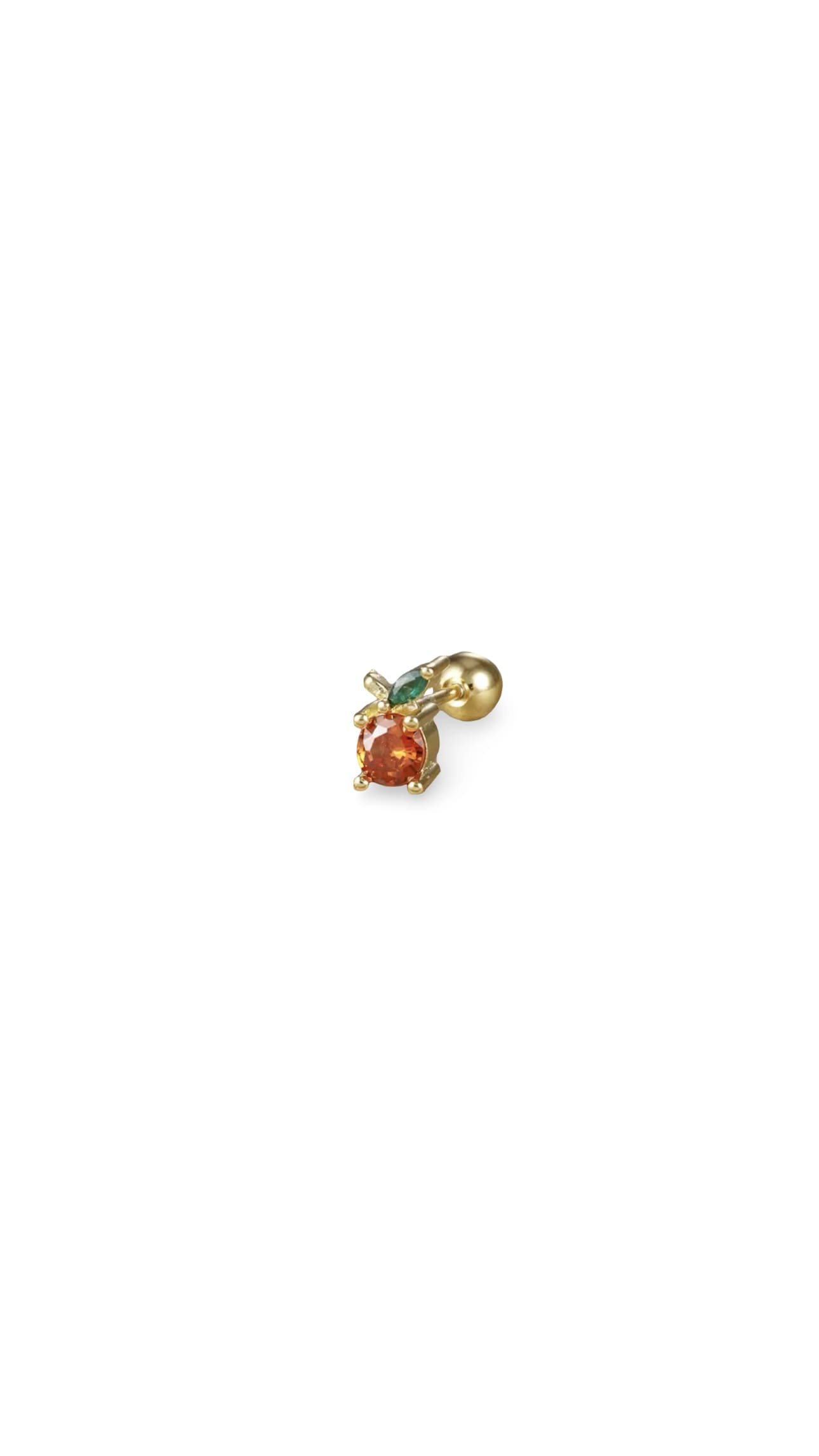 Piercing Orange Circon Gold