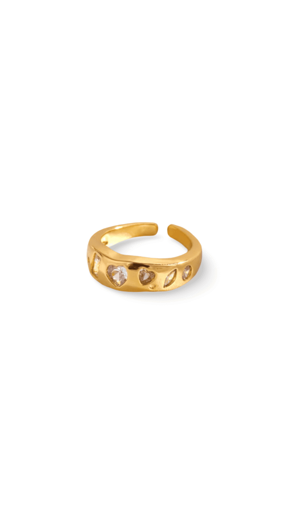 Anillo Amine Circon Gold