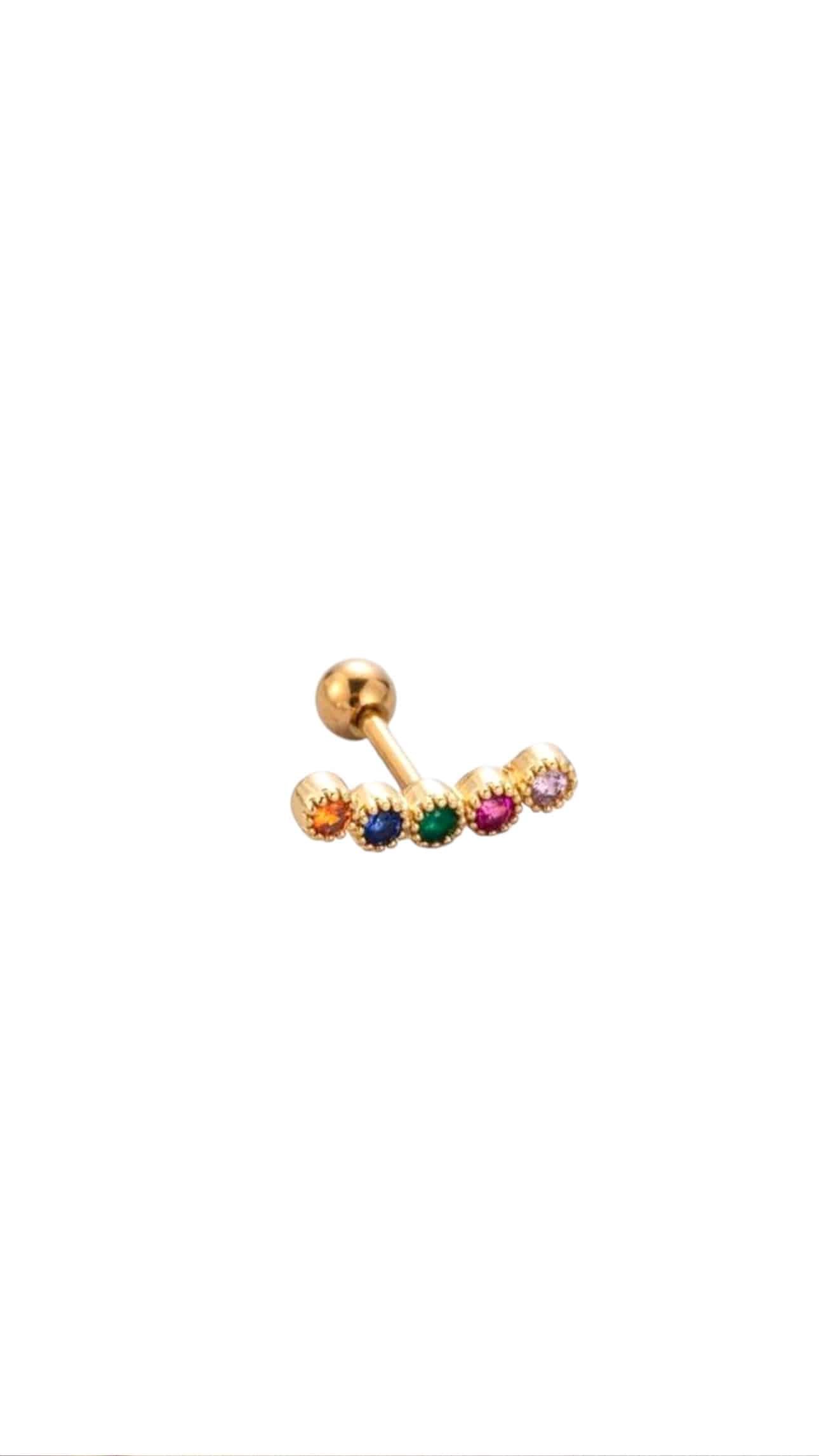 Piercing Curve Multicolor Gold