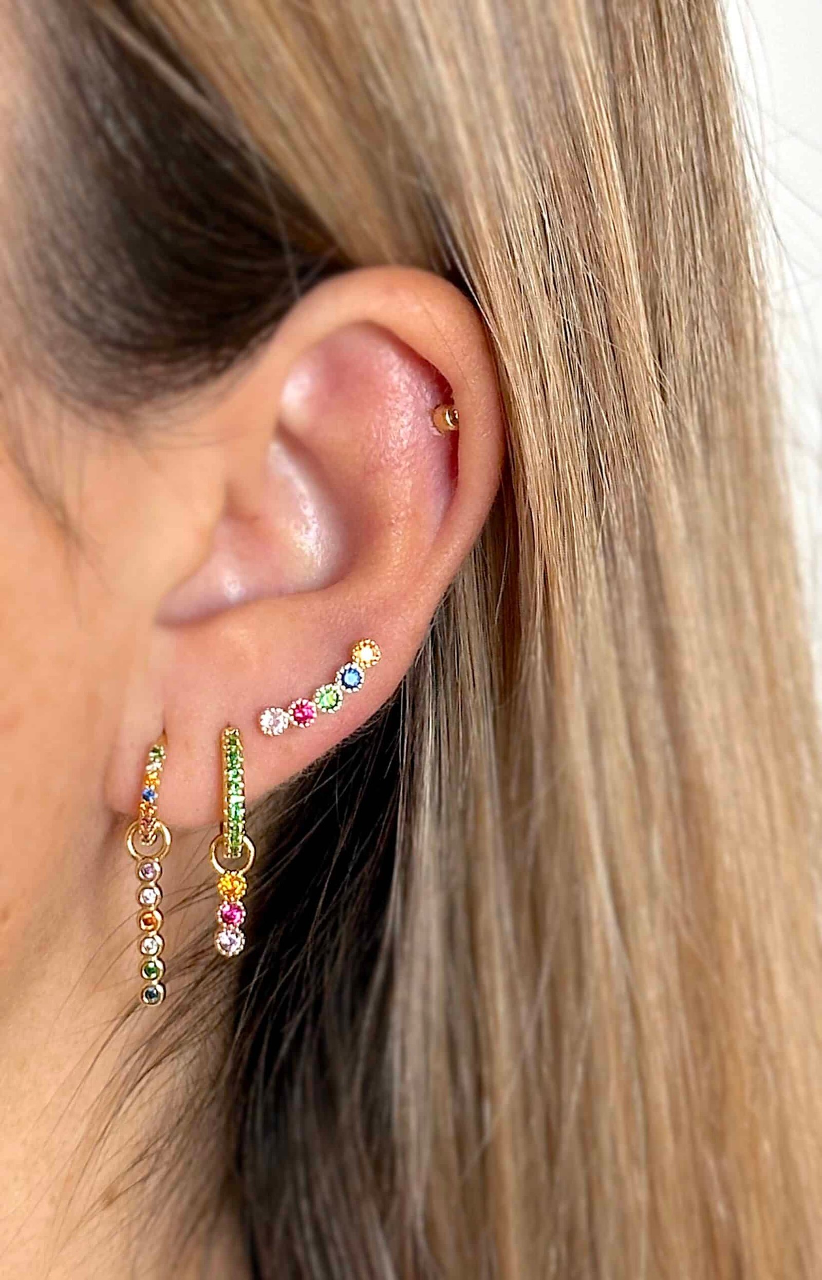 Piercing Curve Multicolor Gold - Imagen 2