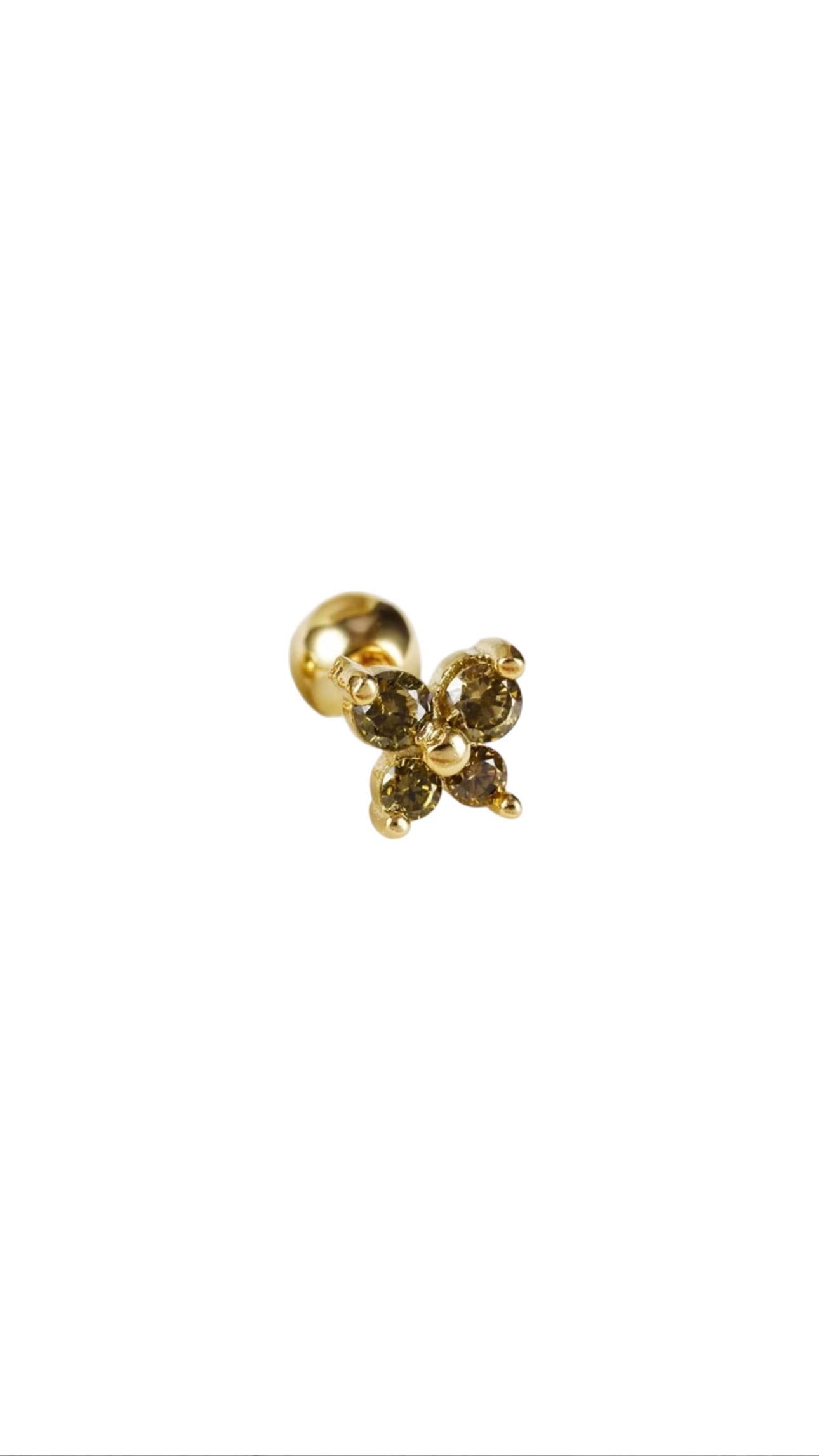 Piercing Lulu Kaki Gold