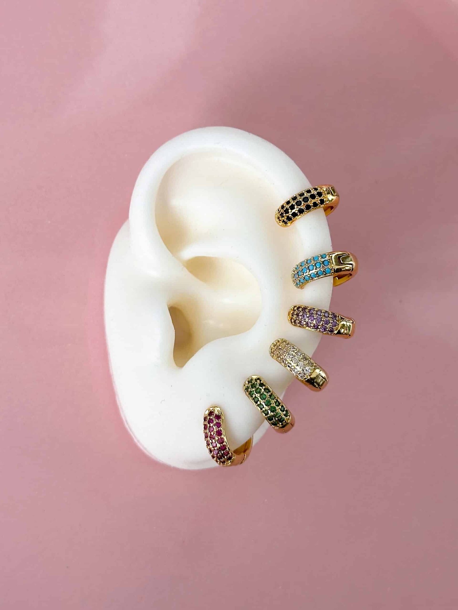 Argolla Microcircon Fucsia Gold - Imagen 2