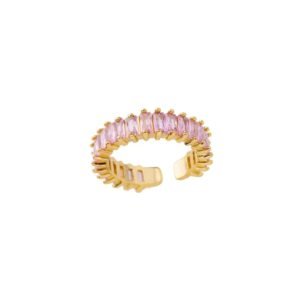 Anillo Macrocircons Rosa Gold