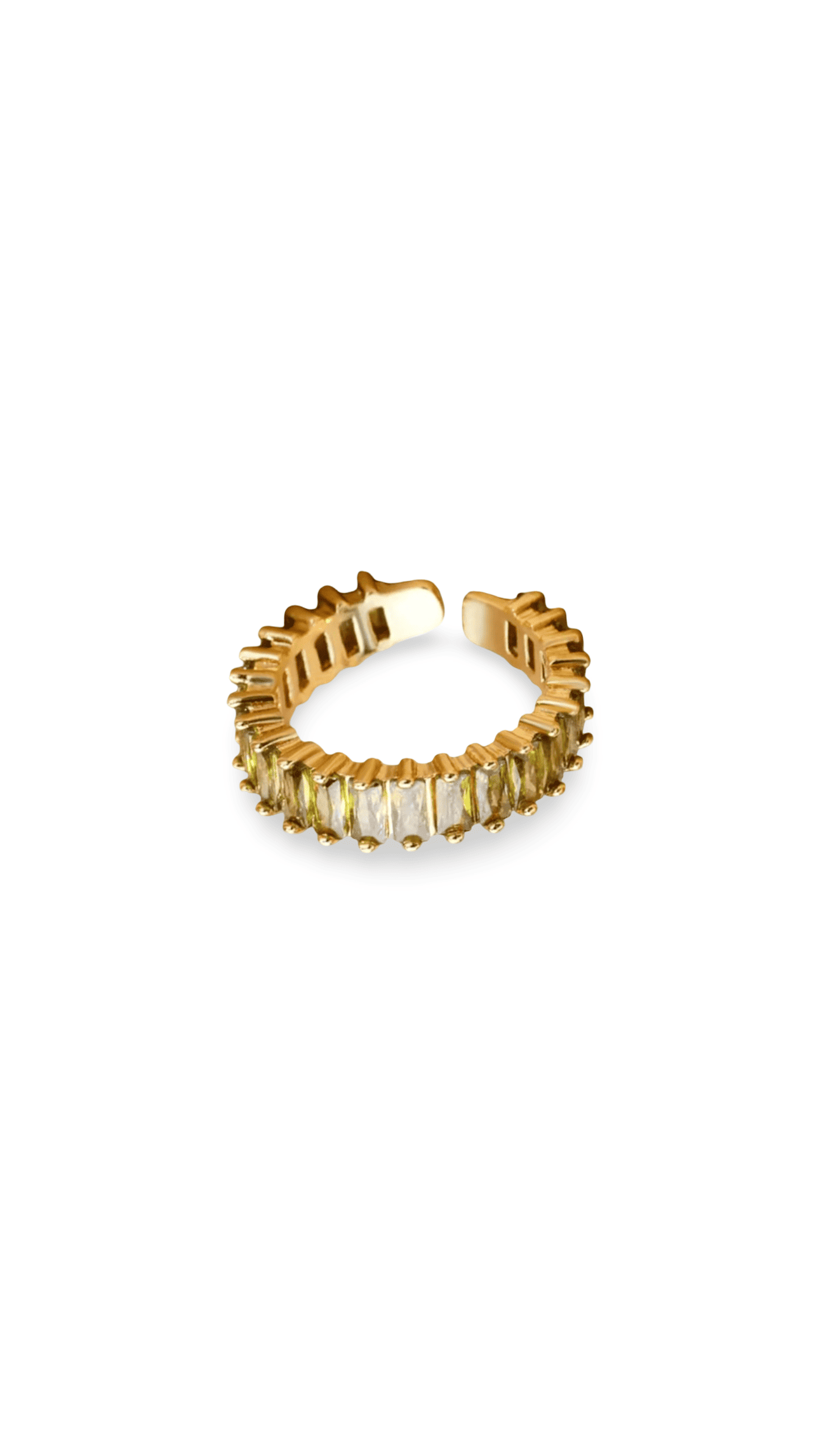 Anillo Macrocircons Kaki Gold