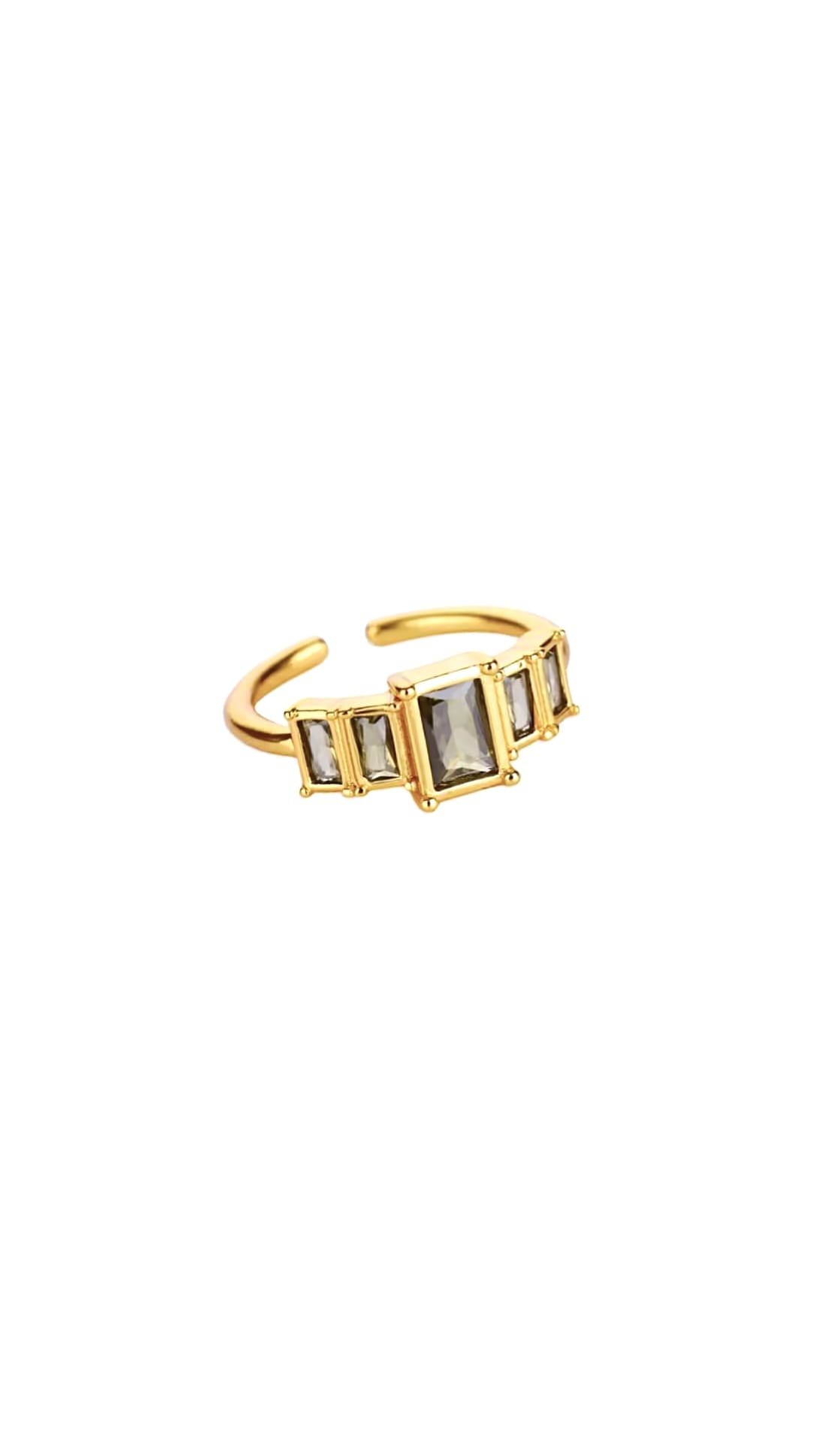 Anillo Grace Kaki Gold