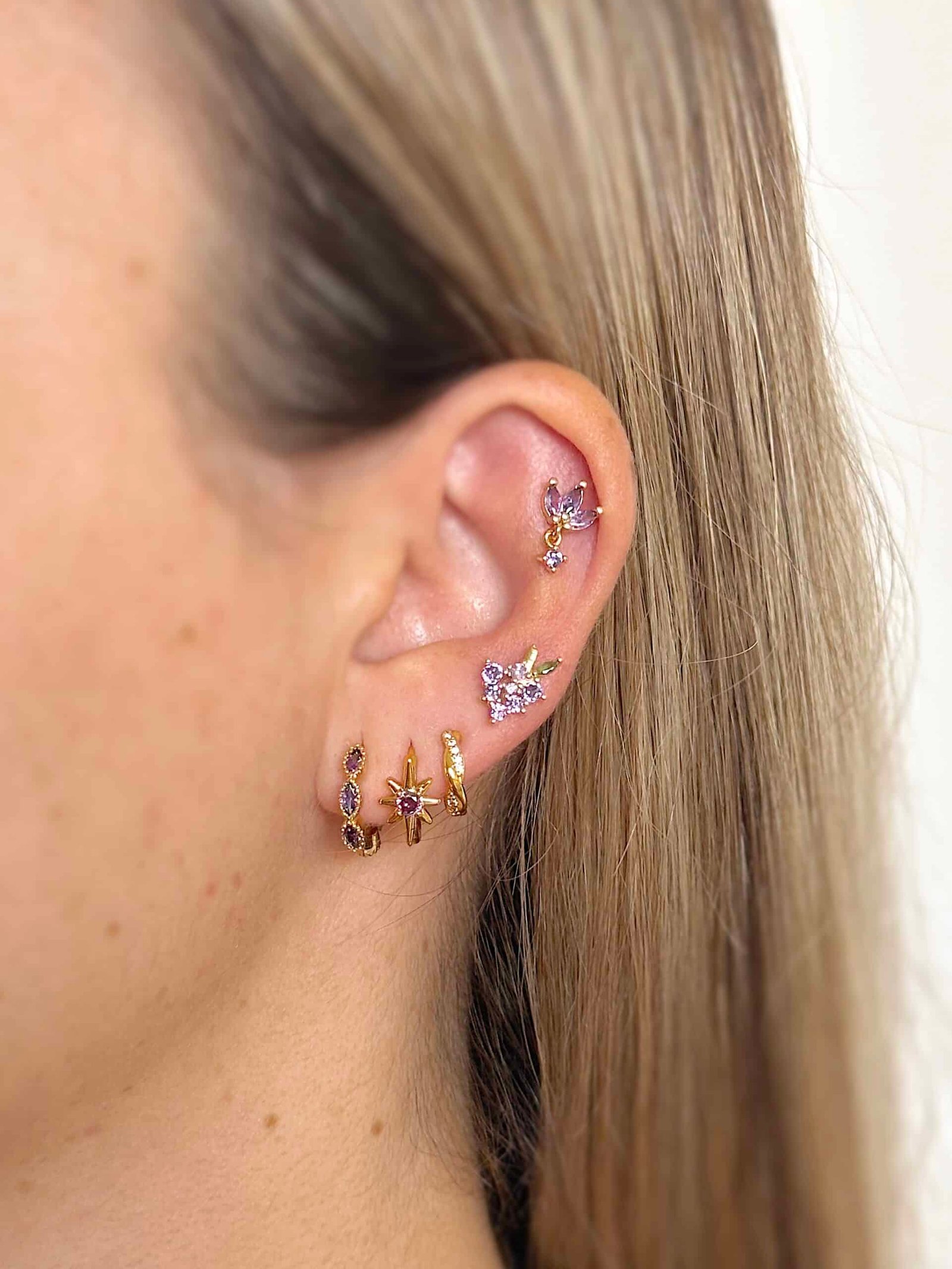 Piercing Grape Circon Gold - Imagen 2